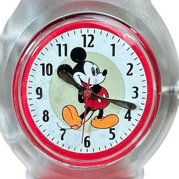 Vintage Red Mickey Mouse Disney Sports Watch for Women New Battery